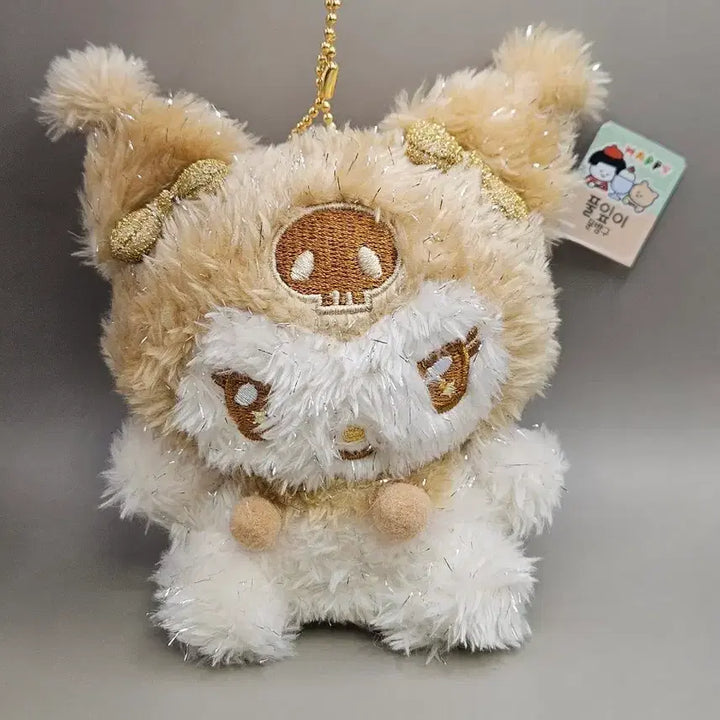 [BUNJANG] Kuromi Glitter Gold Keyring / 쿠로미 반짝골드 키링. 새상품