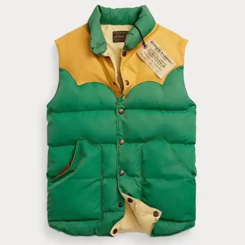 [BUNJANG] RRL York Leather Payer Vest / RRL, 더블알엘, 요크레더 패잉 베스트, M