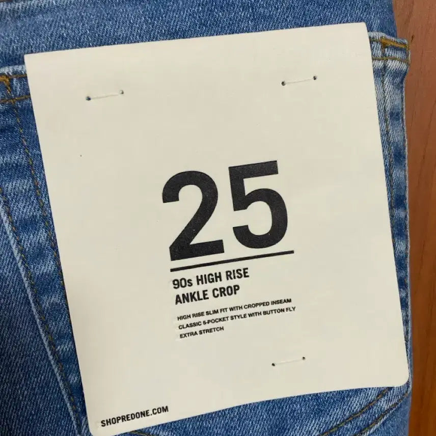[BUNJANG] RE/DONE 90S High-Rise Ankle Crop Jeans / [RE/DONE] 리던 90S 하이라이즈 앵클 크롭진 25사이즈2