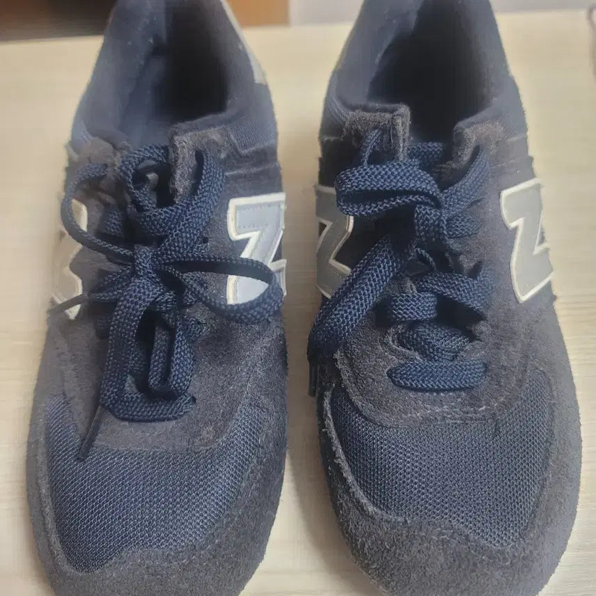 [BUNJANG] New Balance 574 Navy Suede Sneakers / 뉴발란스574 운동화 네이비 스웨이드