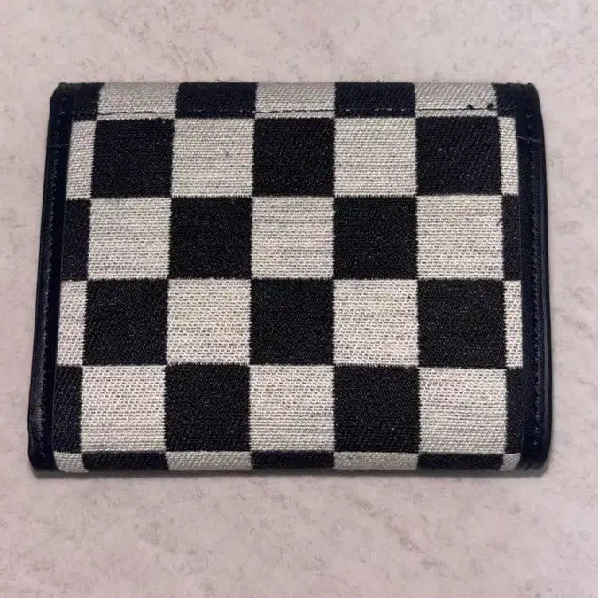 [BUNJANG] Checkered Wallet Card Holder / 체크보드 지갑 반지갑 카드지갑