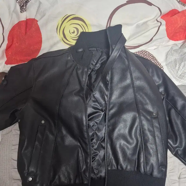 [BUNJANG] AKMU High Neck Leather Jacket / 아캄 하이넥 레더 자켓