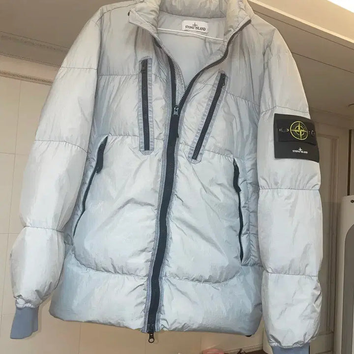 [BUNJANG] Stone Island Garment Dyed Crinkle Reps Down Jacket / { 최상급 상태 }스톤아일랜드 패딩 가먼트 다이드 크링클랩스
