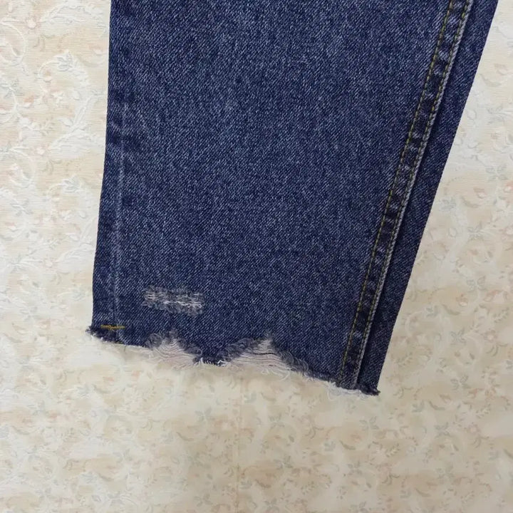 [BUNJANG] Project Salt Cutting Denim Pants Mid Blue / [S] 프로젝트솔트 컷팅 일자 데님 팬츠 중청