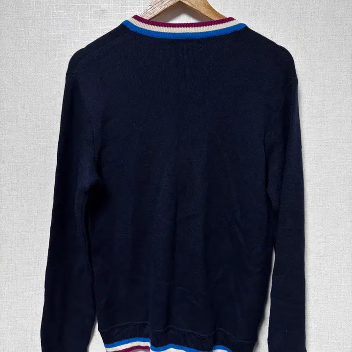 [SOLD OUT] 라코스테 네이비 배색 가디건 105