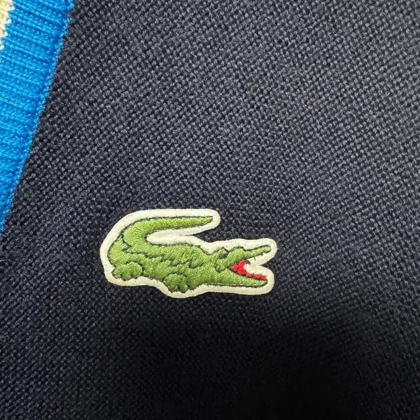 [SOLD OUT] 라코스테 네이비 배색 가디건 105
