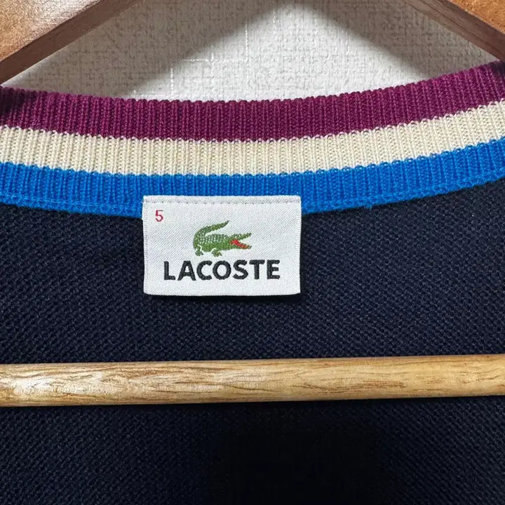 [SOLD OUT] 라코스테 네이비 배색 가디건 105