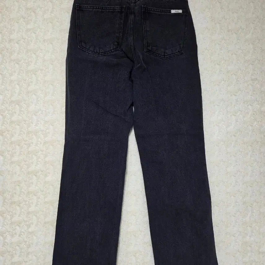 [BUNJANG] Sleek Wide Denim Pants Black / [새 상품/S] 슬릭 와이드 데님 팬츠 흑청