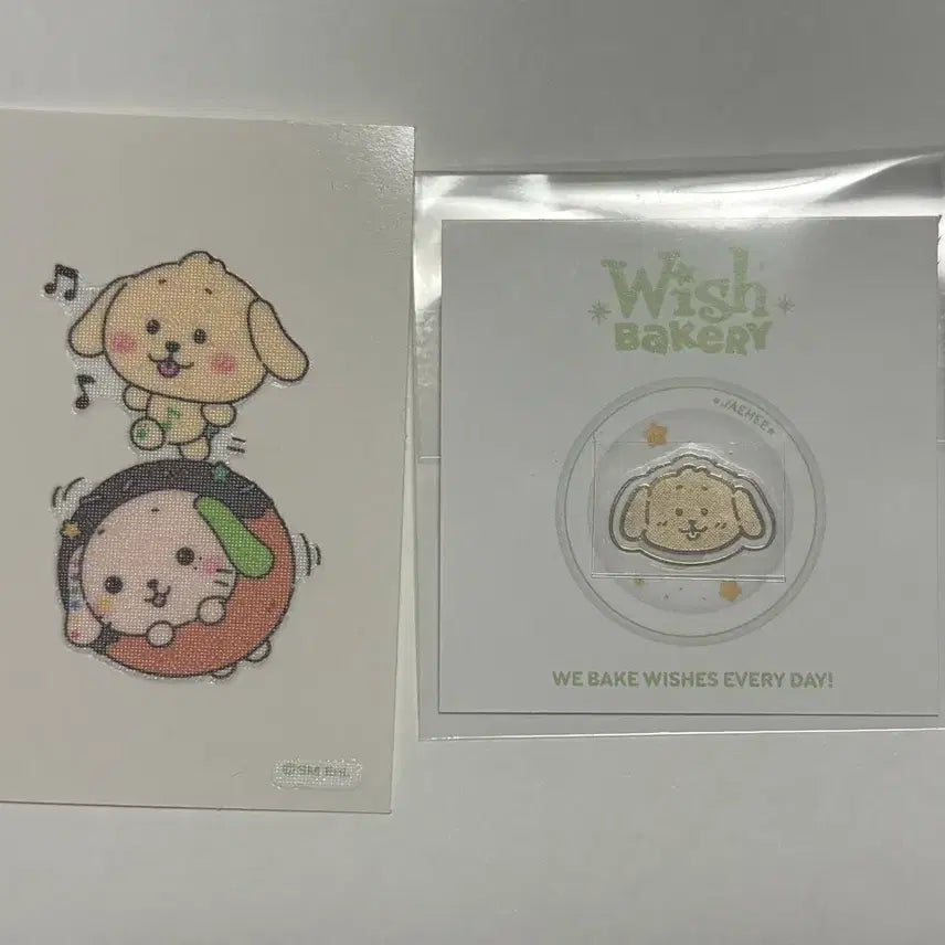 [SOLD OUT] 위시 베이커리 팝업 댕트리버 메탈 스티커 띠부씰 룐룐 재희 대영