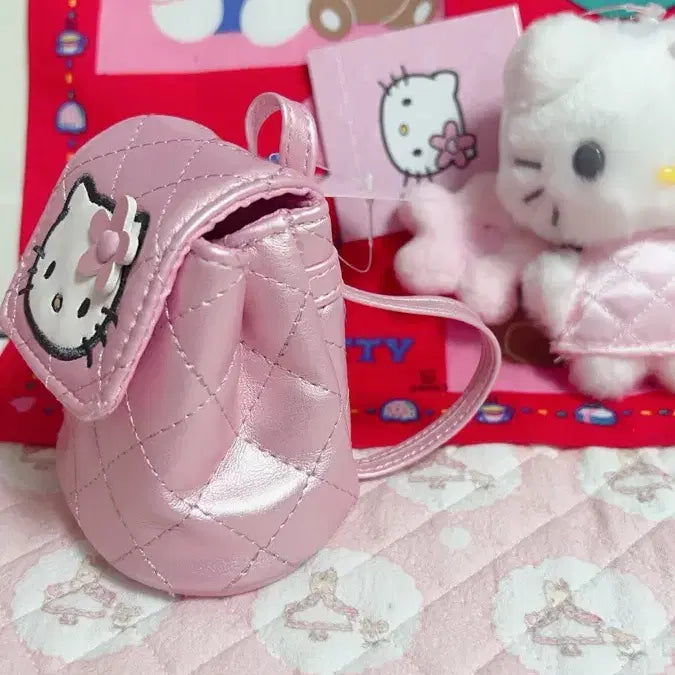 [BUNJANG] Kitty Quilt Bag Charm Mascot Keyring Bundle / 키티퀄트2탄 가방키링 마스코트 키링 일괄