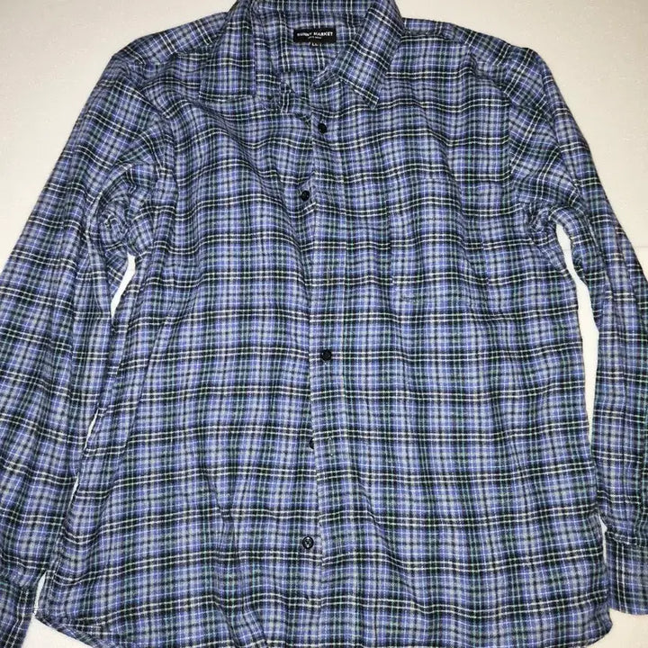 [BUNJANG] Checked Shirt / 반기모 남방 체크 양호1주/일여행때구매 29900도쿄105