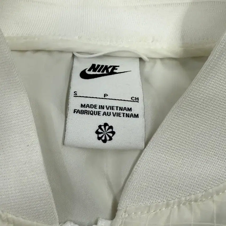[BUNJANG] Nike Sheer White Bomber Jacket / [정품/S] 나이키 시스루 화이트 봄버 자켓