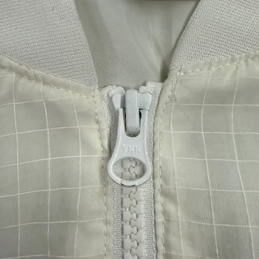 [BUNJANG] Nike Sheer White Bomber Jacket / [정품/S] 나이키 시스루 화이트 봄버 자켓