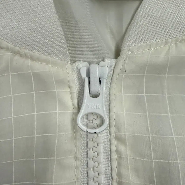 [BUNJANG] Nike Sheer White Bomber Jacket / [정품/S] 나이키 시스루 화이트 봄버 자켓