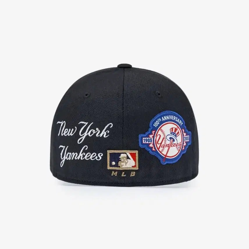 [BUNJANG] Signature Patch Structure Ball Cap NY Black / 시그니처 패치 스트럭쳐 볼캡 NY 블랙