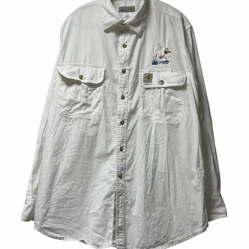 [BUNJANG] Carhartt Two Pocket Long Sleeve Shirt L / 칼하트 투포켓 긴팔셔츠 L