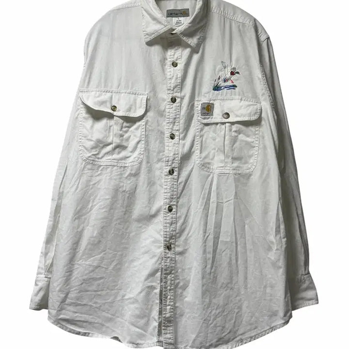 [BUNJANG] Carhartt Two Pocket Long Sleeve Shirt L / 칼하트 투포켓 긴팔셔츠 L