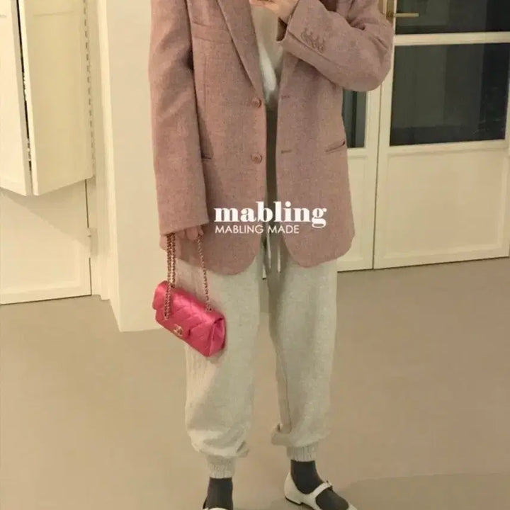[BUNJANG] Mabling Marton Mills Pink Jacket / Mabling 마블링 마튼밀스 핑크자켓 marton mills jackt