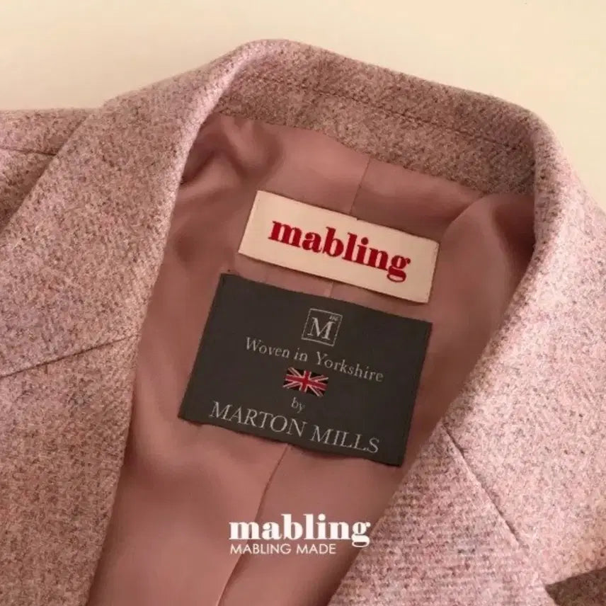 [BUNJANG] Mabling Marton Mills Pink Jacket / Mabling 마블링 마튼밀스 핑크자켓 marton mills jackt