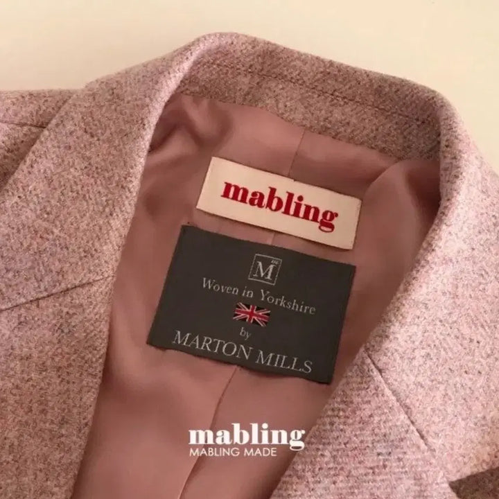 [BUNJANG] Mabling Marton Mills Pink Jacket / Mabling 마블링 마튼밀스 핑크자켓 marton mills jackt