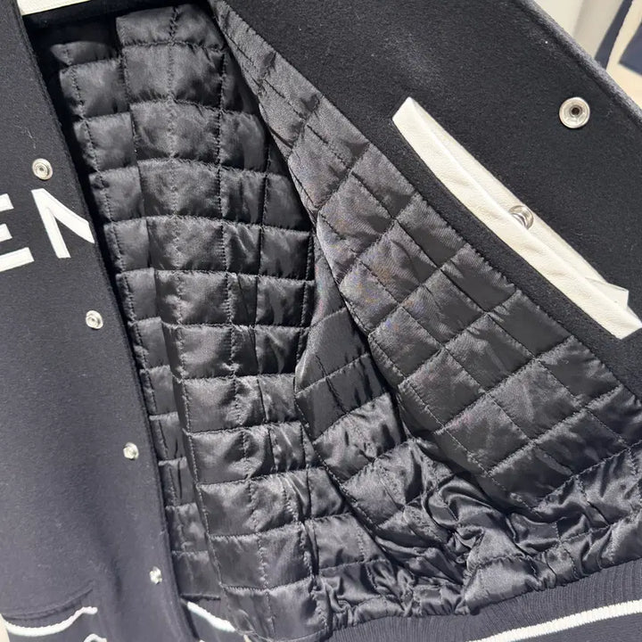 [BUNJANG] Givency College Varsity Jacket Black White / (A+/48) / 지방시 컬리지 바시티 자켓 블랙 화이트