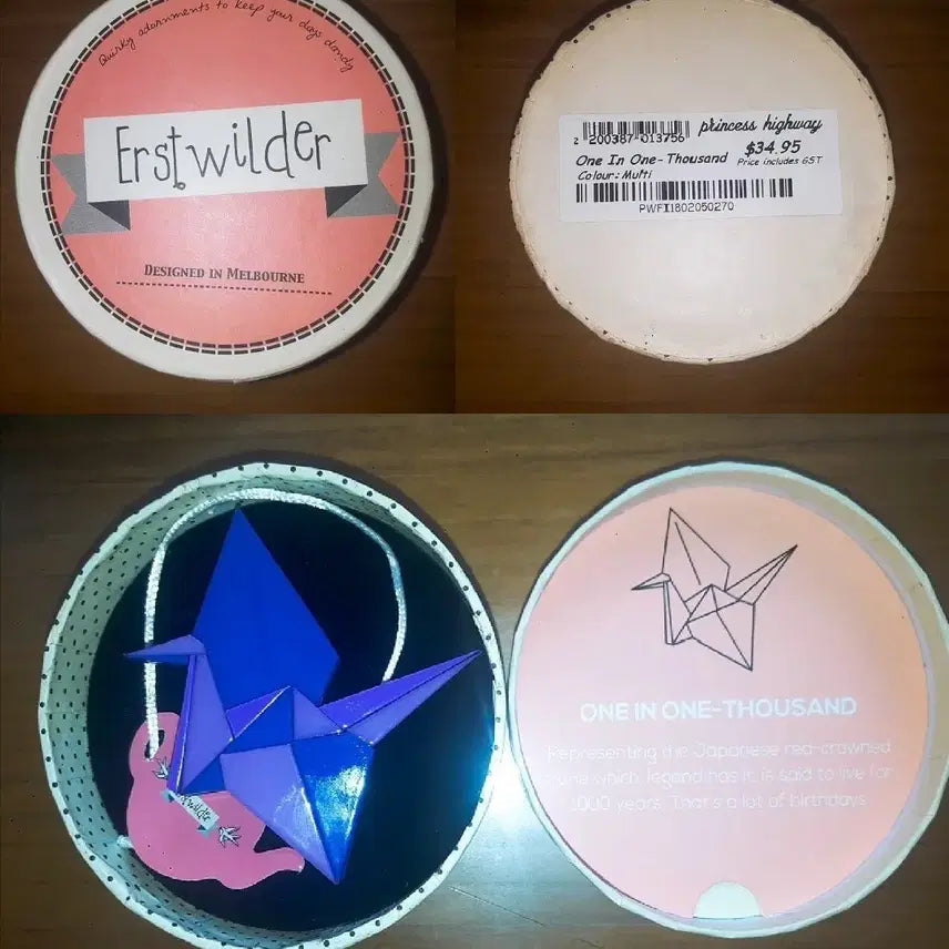 [BUNJANG] Origami Paper Crane Acrylic Pin Badge / 오리가미종이학 아크릴핀뱃지 팝니다