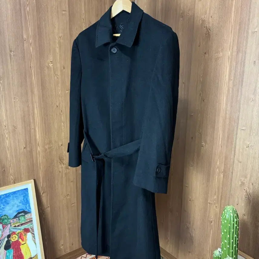[BUNJANG] Vintage Wool Robe Coat (105) / 울 빈티지 로브 코트 (105)