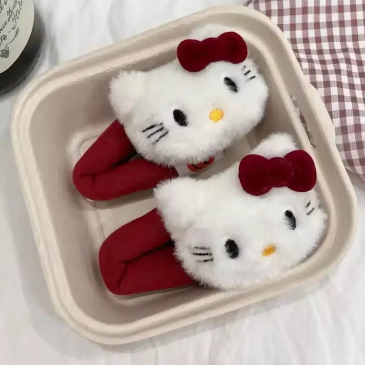 [BUNJANG] Hello Kitty Giant Plush Hair Clip / 헬로키티 봉제인형 대왕 머리핀 헤어핀