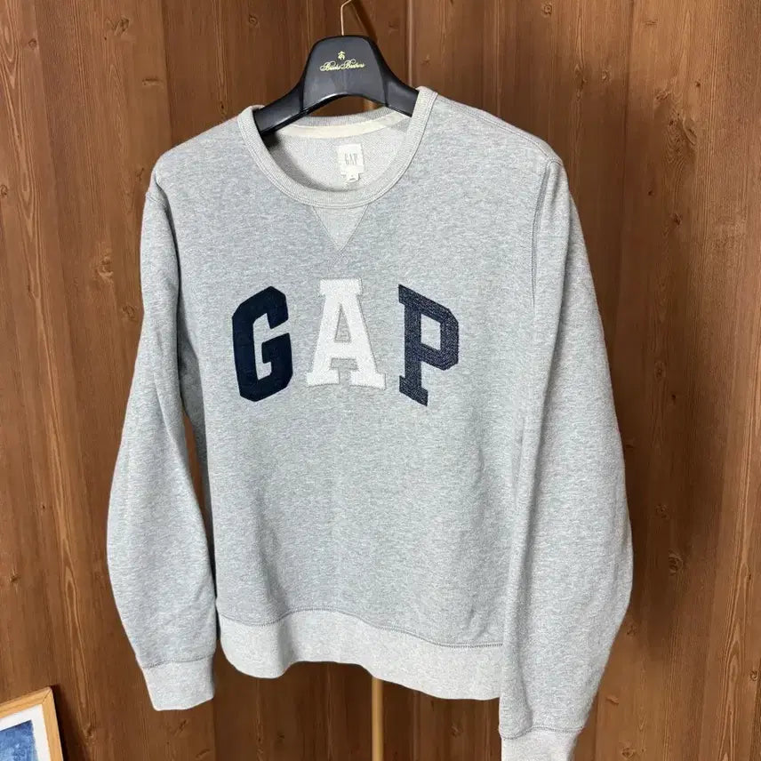 [BUNJANG] GAP Crewneck Sweatshirt Grey / 갭 크루넥 그레이 맨투맨 (105)