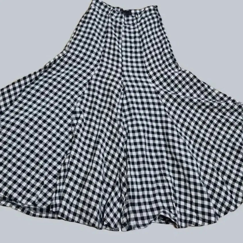 [BUNJANG] Dinto Check Wide Long Pants M / 딘트 깅엄 체크 팔라초 팬츠M