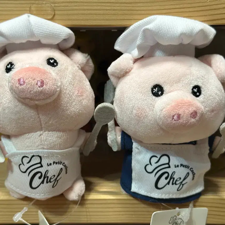 [BUNJANG] Pig Chef Plush Doll Set / 꼬숑키링 / 돼지 셰프 인형 봉제인형 세트판매 (일괄)/