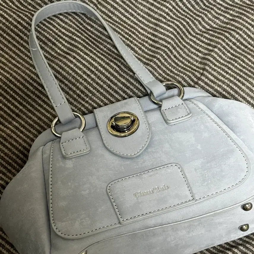 [BUNJANG] Vintage Sky Blue Handbag / (원가2만원대)빈티지 하늘색 가방 숄더백 핸드백 새상품
