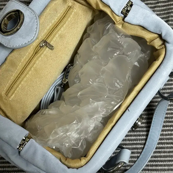 [BUNJANG] Vintage Sky Blue Handbag / (원가2만원대)빈티지 하늘색 가방 숄더백 핸드백 새상품