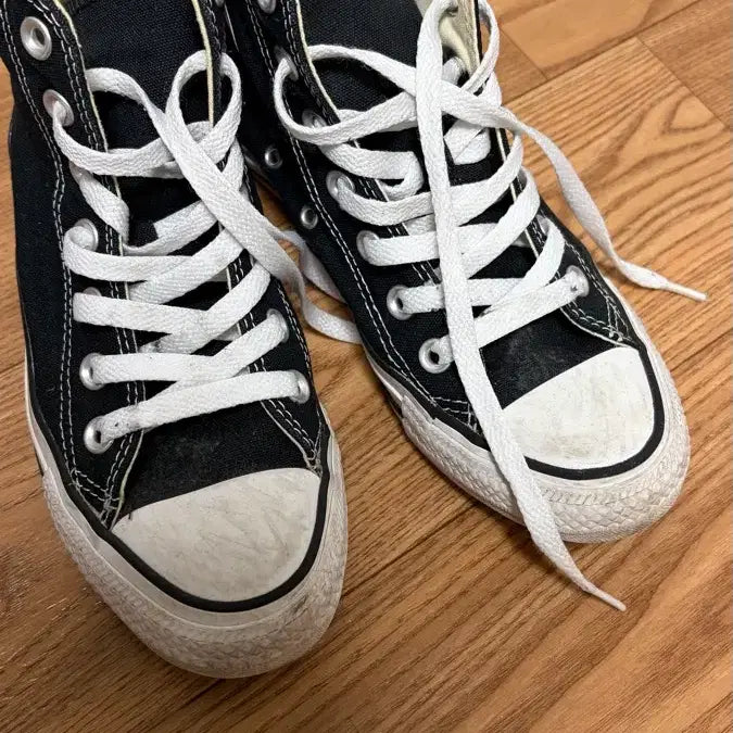 [BUNJANG] Converse Black High Sneakers / 컨버스 블랙 하이 스니커즈