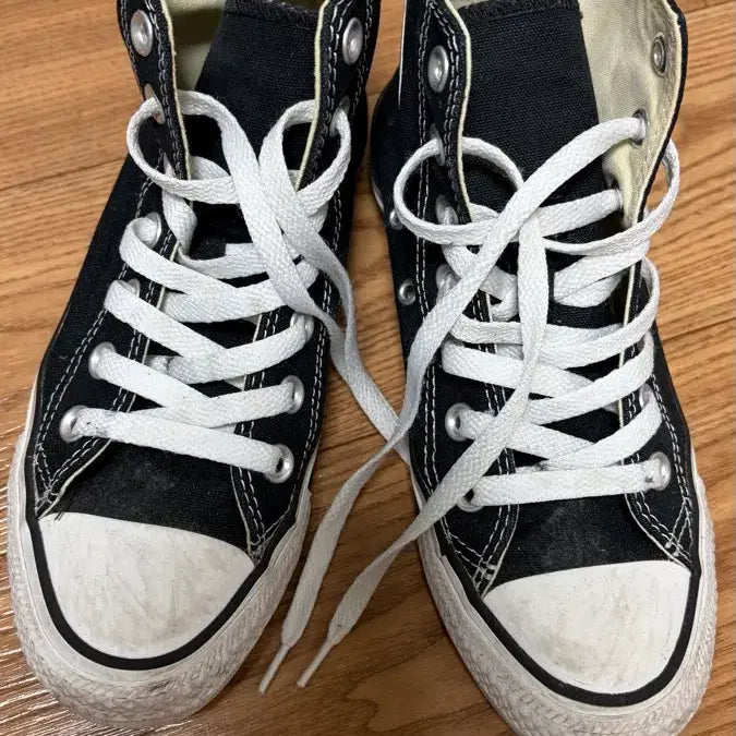 [BUNJANG] Converse Black High Sneakers / 컨버스 블랙 하이 스니커즈