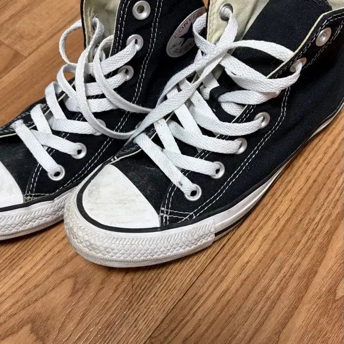 [BUNJANG] Converse Black High Sneakers / 컨버스 블랙 하이 스니커즈