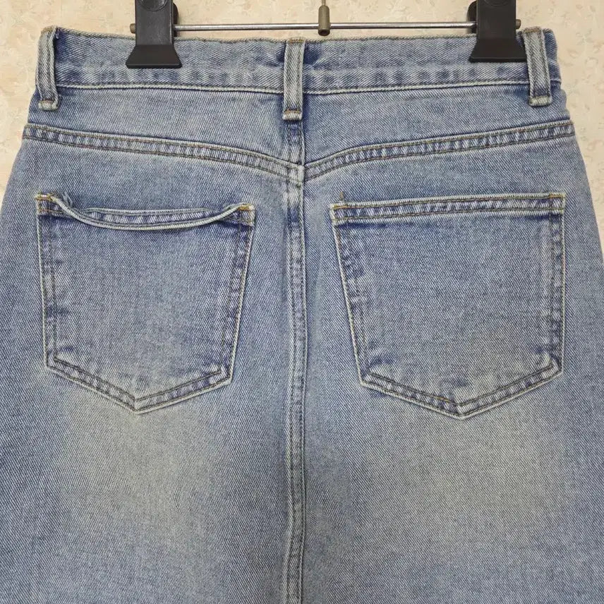 [BUNJANG] Mid-Wash Denim Midi Skirt / [S] 미디 데님 스커트 중청