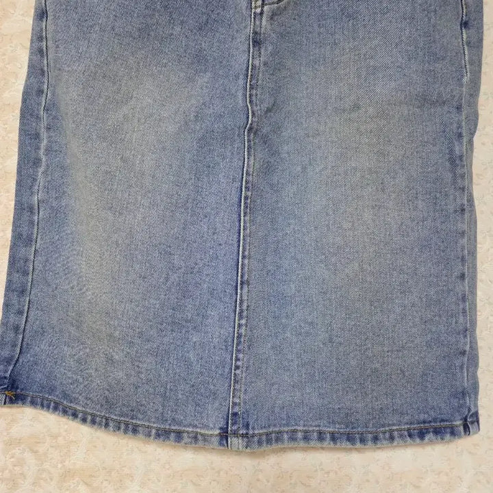 [BUNJANG] Mid-Wash Denim Midi Skirt / [S] 미디 데님 스커트 중청
