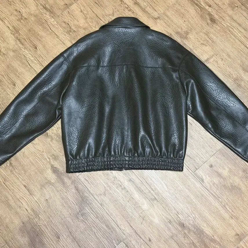 [BUNJANG] ZARA Leather Jacket (Dark Olive) / ZARA 레더 자켓( 다크 올리브)