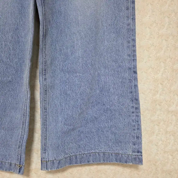 [BUNJANG] Unbranded Wide Denim Pants (Mid-Blue) - Size S / [S] 포켓 와이드 데님 팬츠 중청