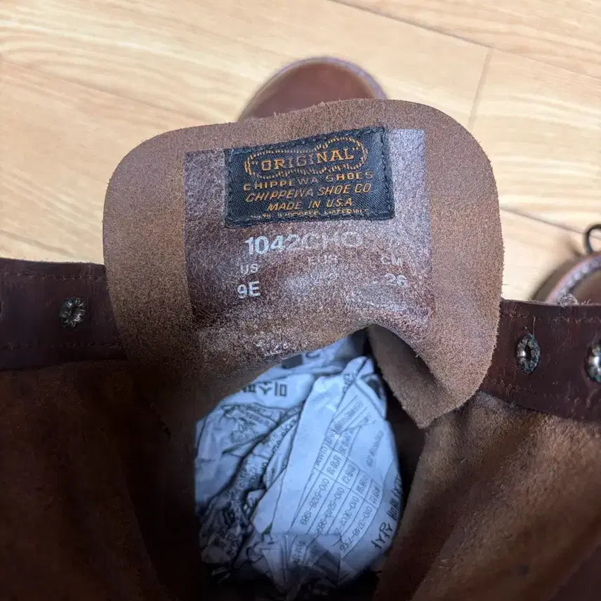 [BUNJANG] Chippewa 1935 Logger Boots / 치페와 호윈 크롬악셀 로거 부츠 9E