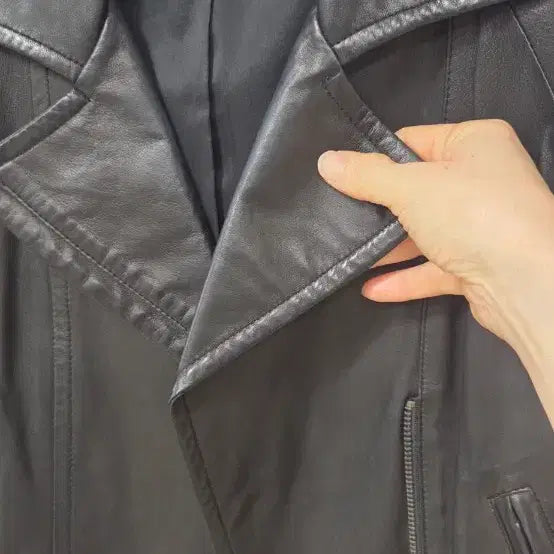 [BUNJANG] System Lambskin Leather Jacket / 시스템 양가죽자켓