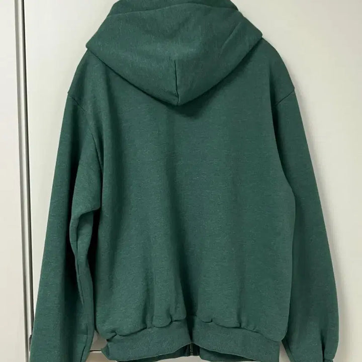 [SOLD OUT] 에브리원 후드 집업 1사이즈 멜란지 그린 everyworn