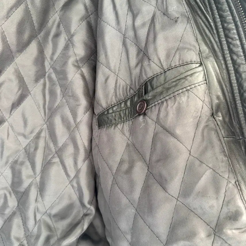 [BUNJANG] Detachable Fur Collar Real Leather Jacket / 탈부착 털카라 리얼 레더 자켓