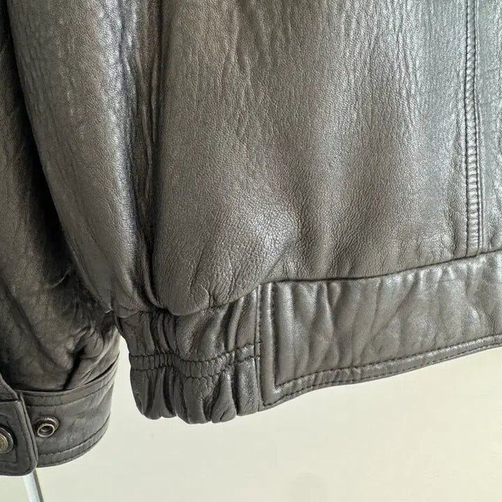 [BUNJANG] Detachable Fur Collar Real Leather Jacket / 탈부착 털카라 리얼 레더 자켓