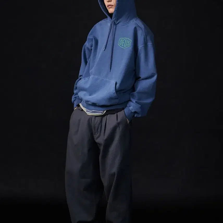 [BUNJANG] Deus x Worksout Green Print Hoodie / 데우스 x 웍스아웃 후디
