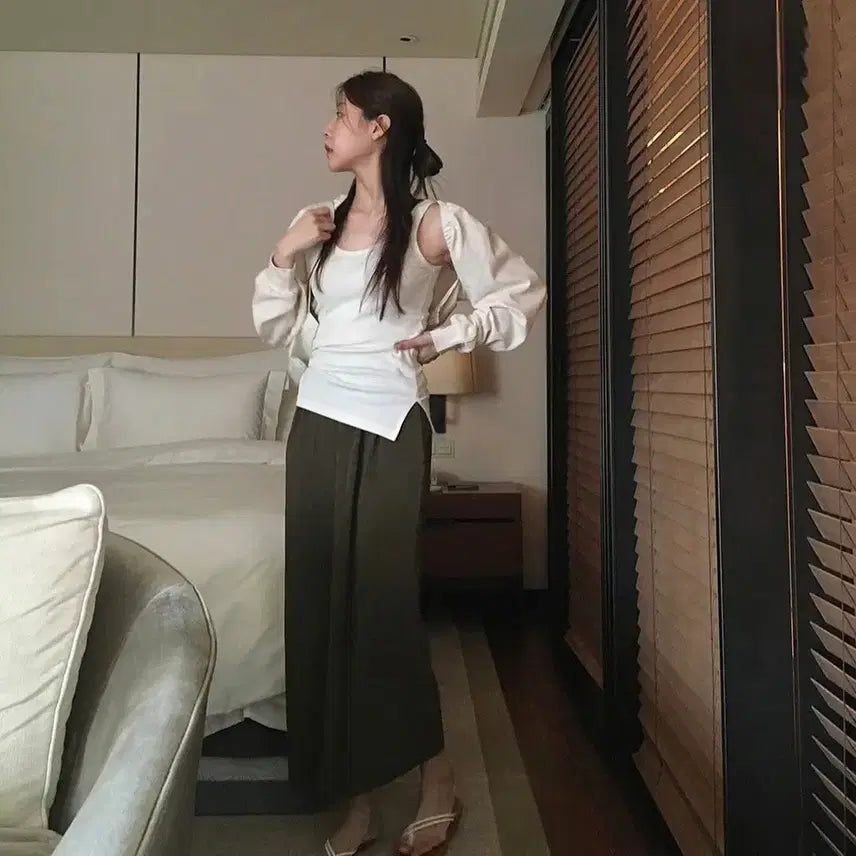 [BUNJANG] Many Many Mode Bolero Cardigan Khaki / 매니매니모드 | BOL 볼레로 가디건 khaki