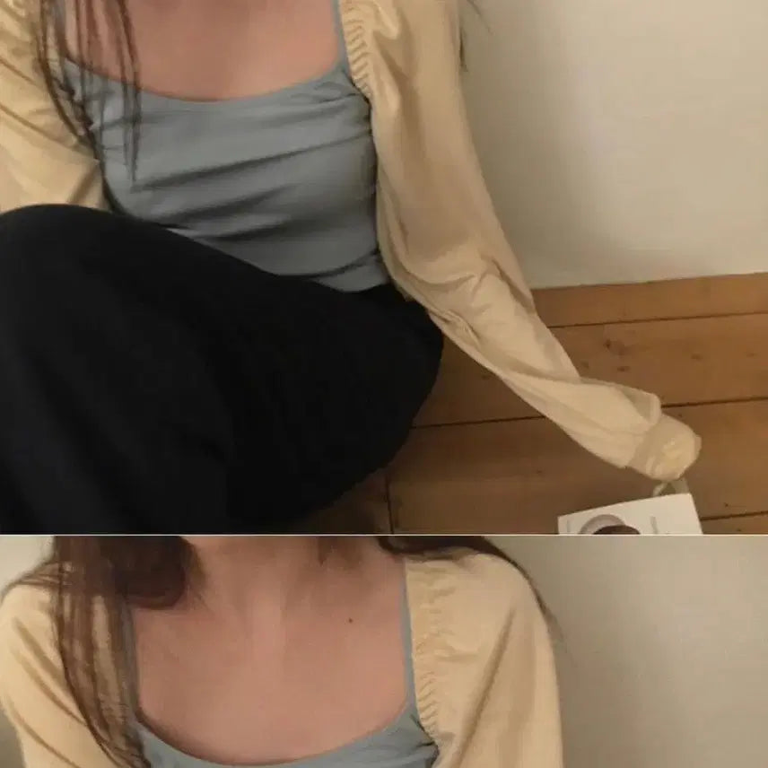 [BUNJANG] Many Many Mode Bolero Cardigan Khaki / 매니매니모드 | BOL 볼레로 가디건 khaki