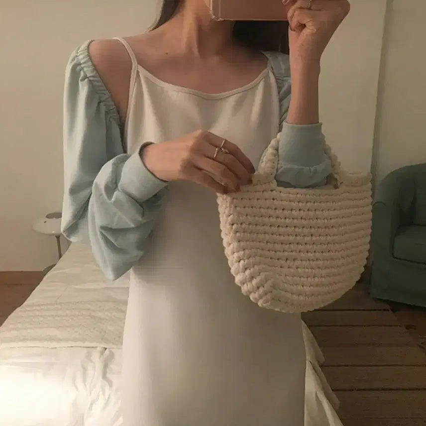 [BUNJANG] Many Many Mode Bolero Cardigan Khaki / 매니매니모드 | BOL 볼레로 가디건 khaki