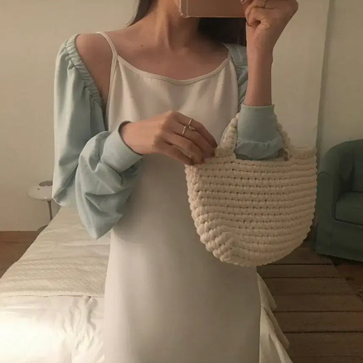 [BUNJANG] Many Many Mode Bolero Cardigan Khaki / 매니매니모드 | BOL 볼레로 가디건 khaki